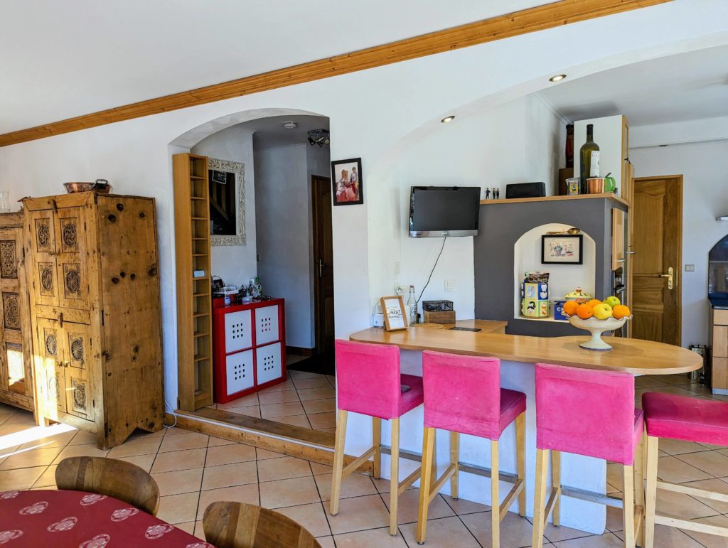 Living area chalet alp