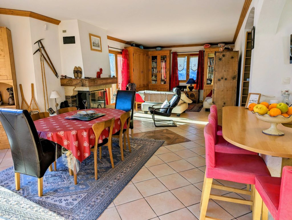 Living area chalet alp