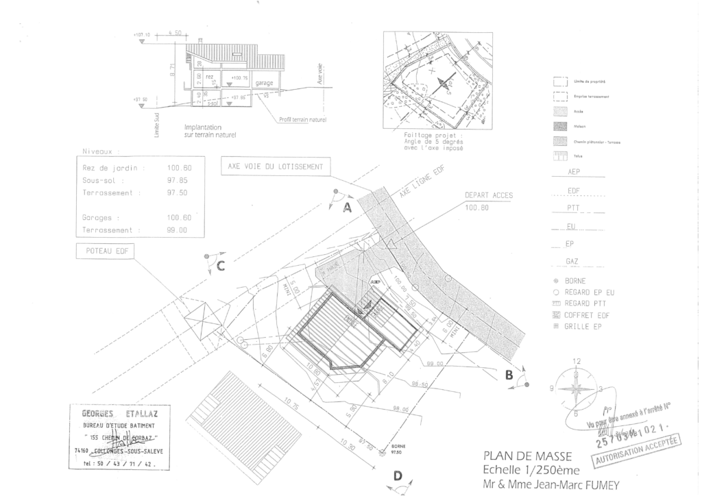 Plan chalet alp