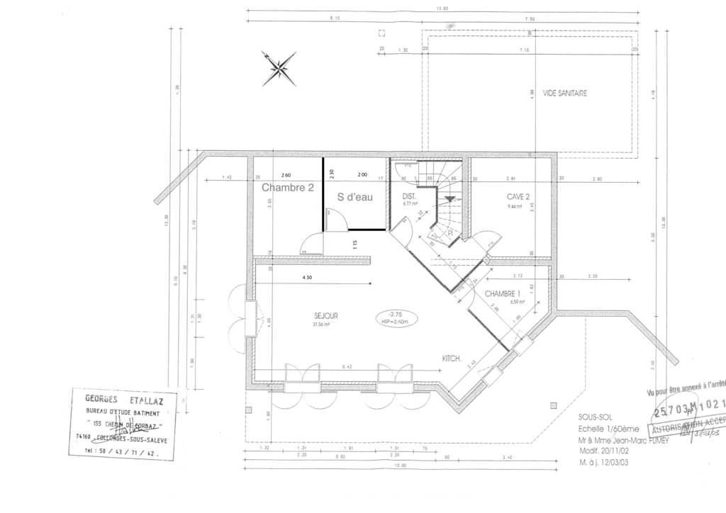Plan chalet alp