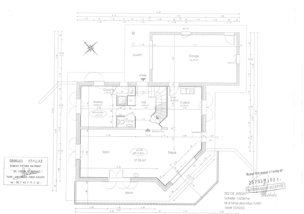 Plan chalet alp