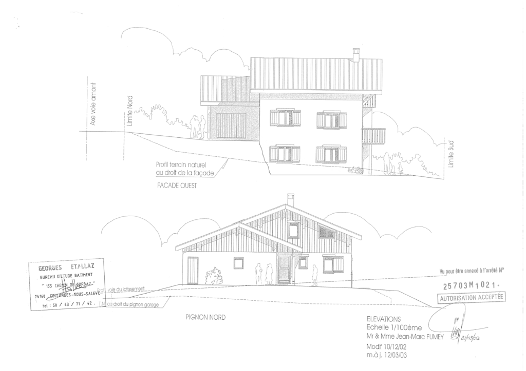 Plan chalet alp