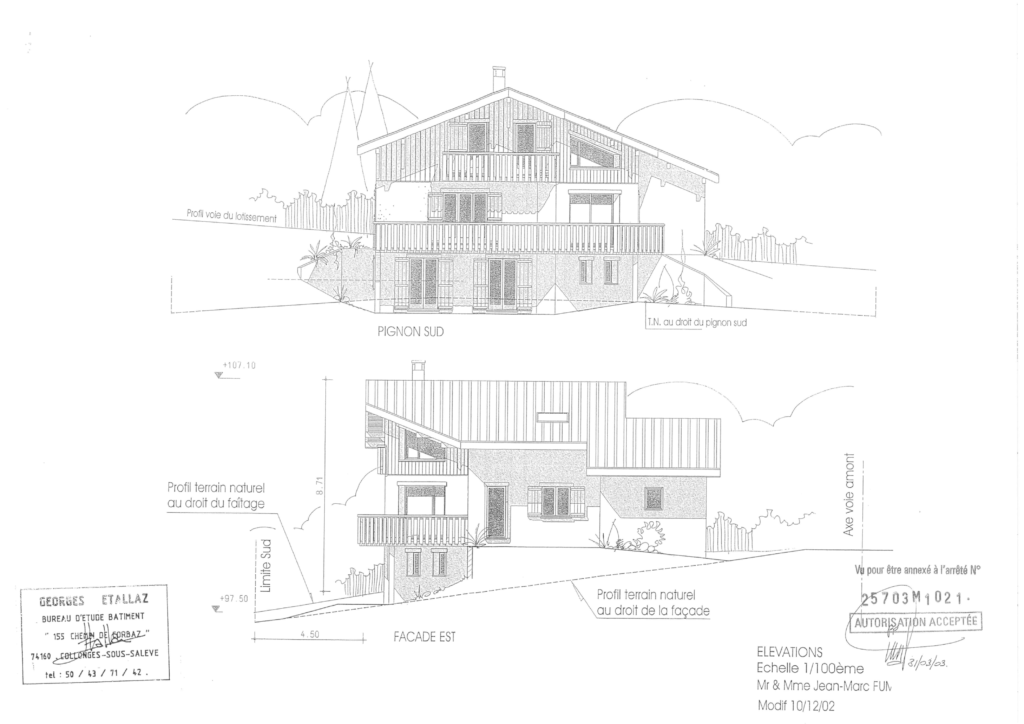 Plan chalet alp