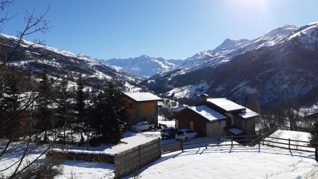 View outside balcony south chalet alp